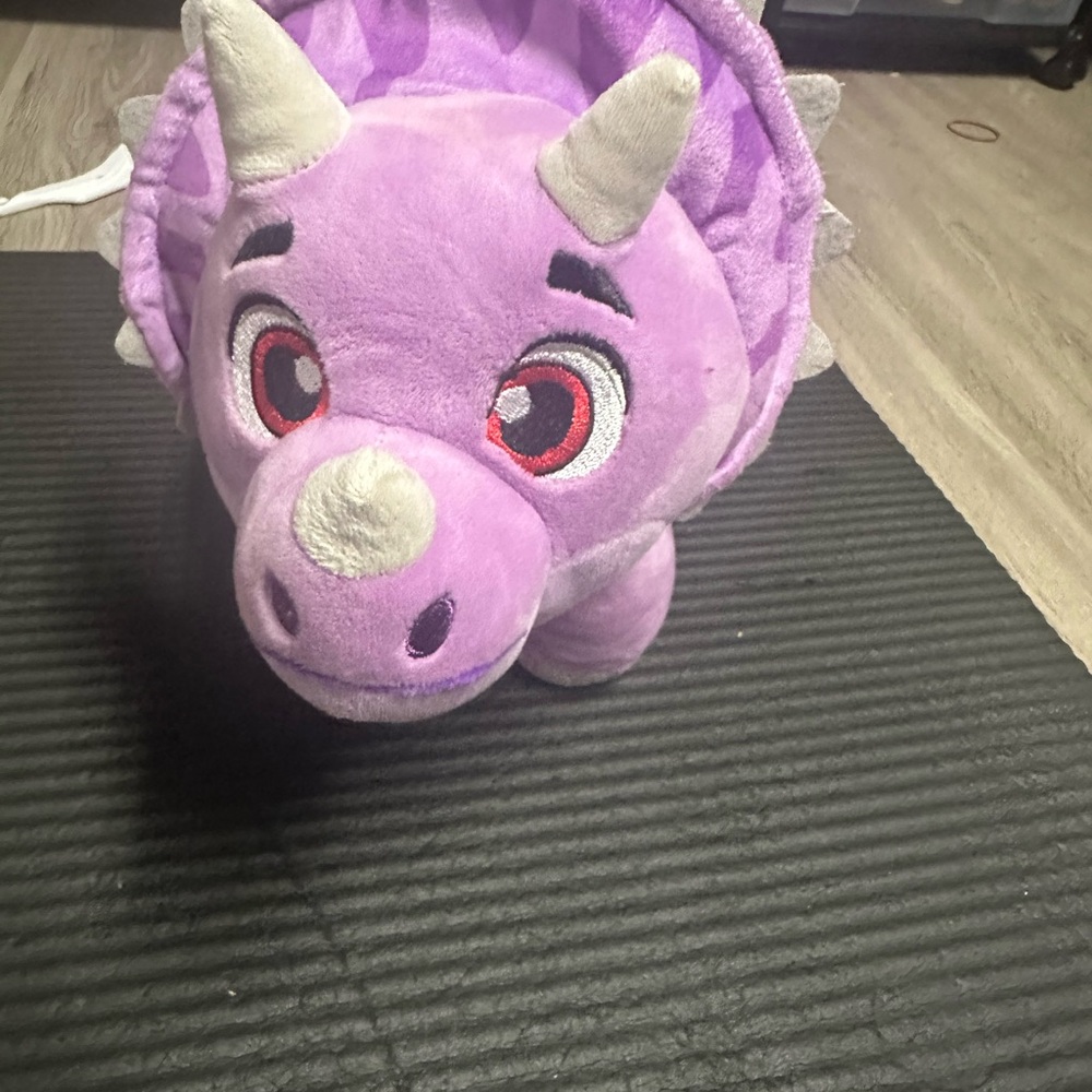 Dino Ranch Purple Triceratops Plush Toy
